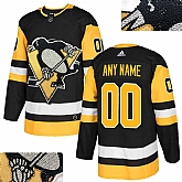 Customized Men's Penguins Black Glittery Edition Adidas Jersey,baseball caps,new era cap wholesale,wholesale hats